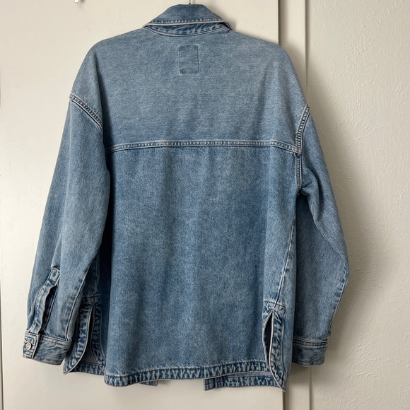 GAP Blue Denim Shirt Jacket - Picture 2 of 5